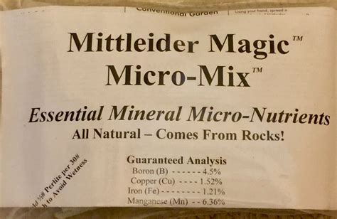 Mittleider magic micro mix
